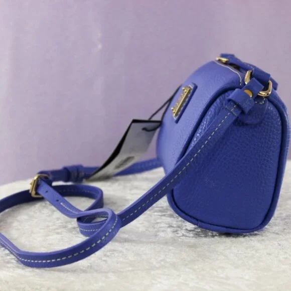 Dooney & Bourke Buffy Crossbody - PIPI Blue Pebble Leather Bag NWT - Picture 2 of 13